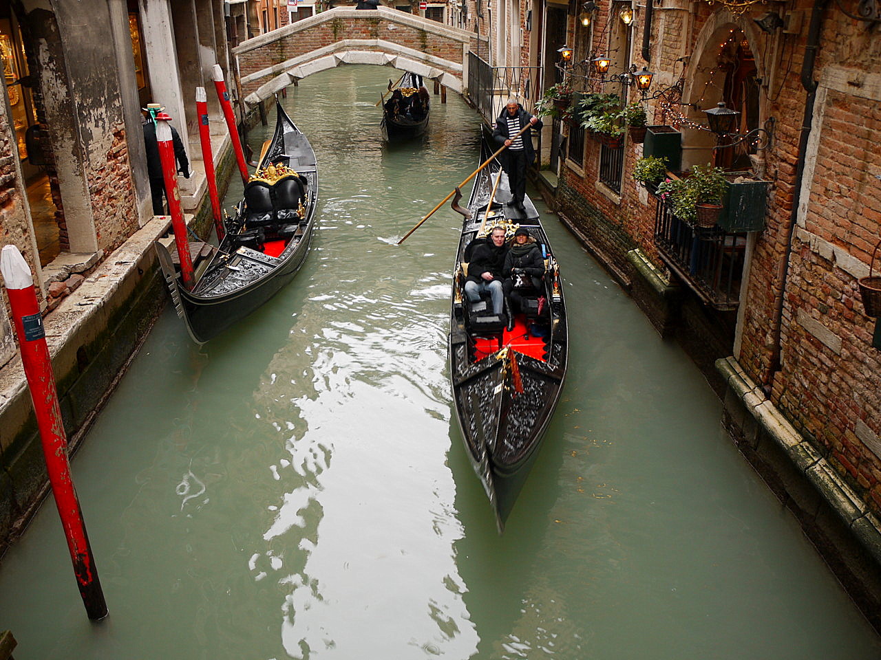 Venice gondolas